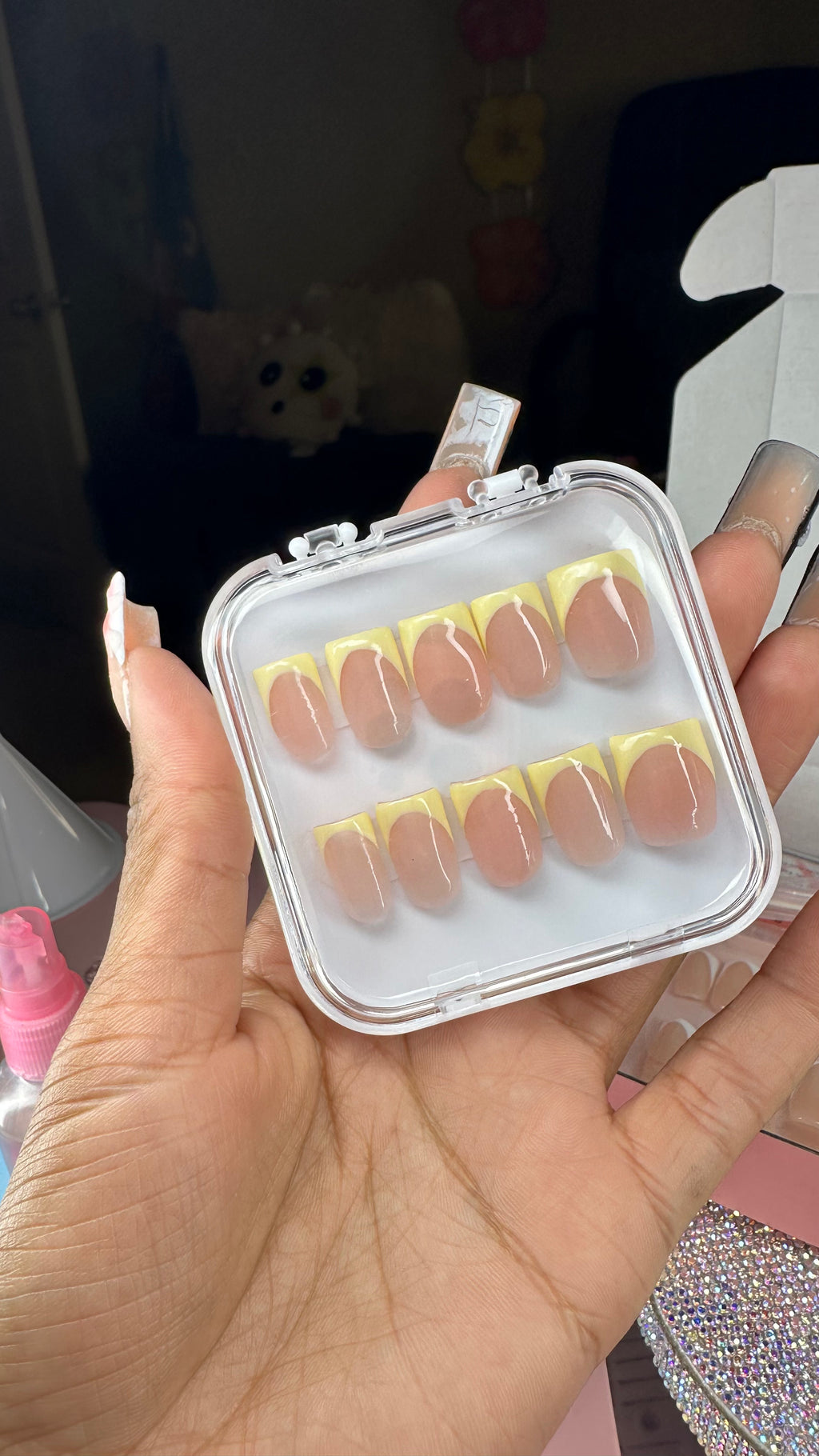 Short Custom Acrylic Press Ons (Simple Design)