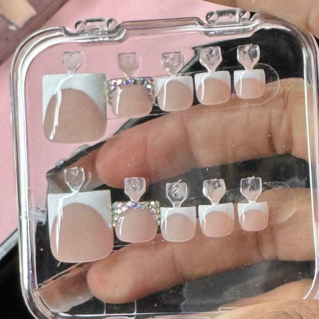 4 Custom Acrylic Press On Toes