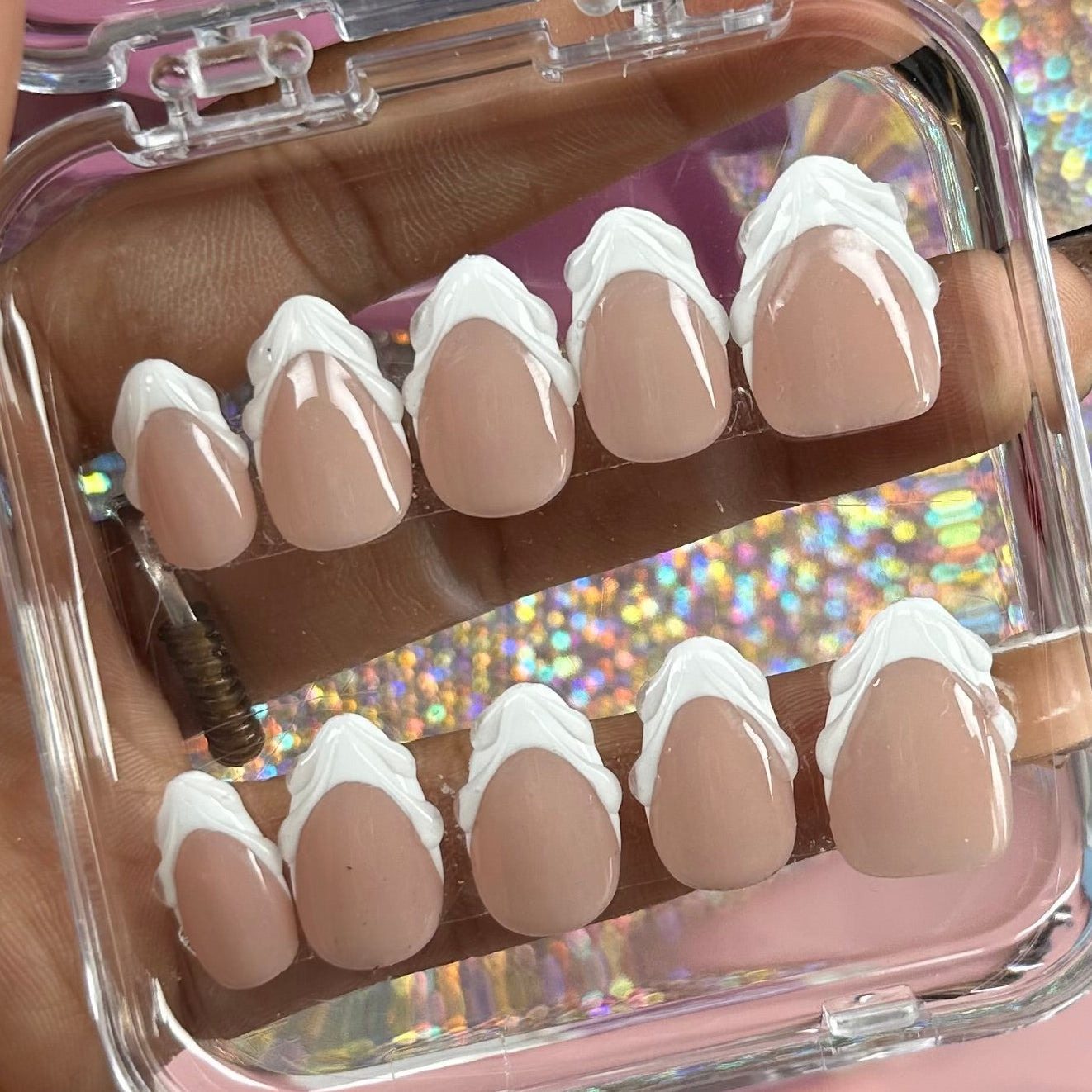 4 Pack Short Custom Acrylic Press On Nails