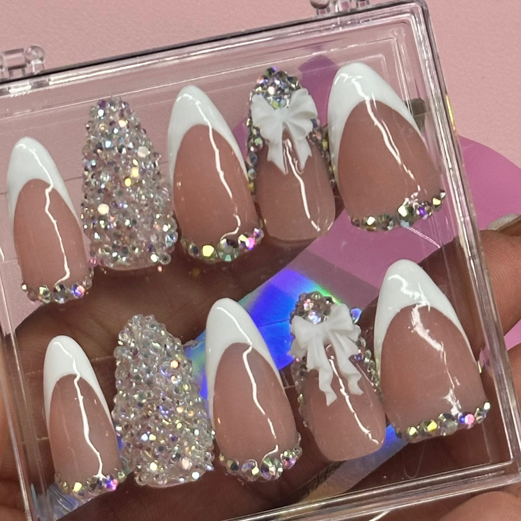 4 Pack Long Custom Acrylic Press On Nails