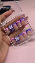 Short Custom Acrylic Press Ons (Extravagant Design)