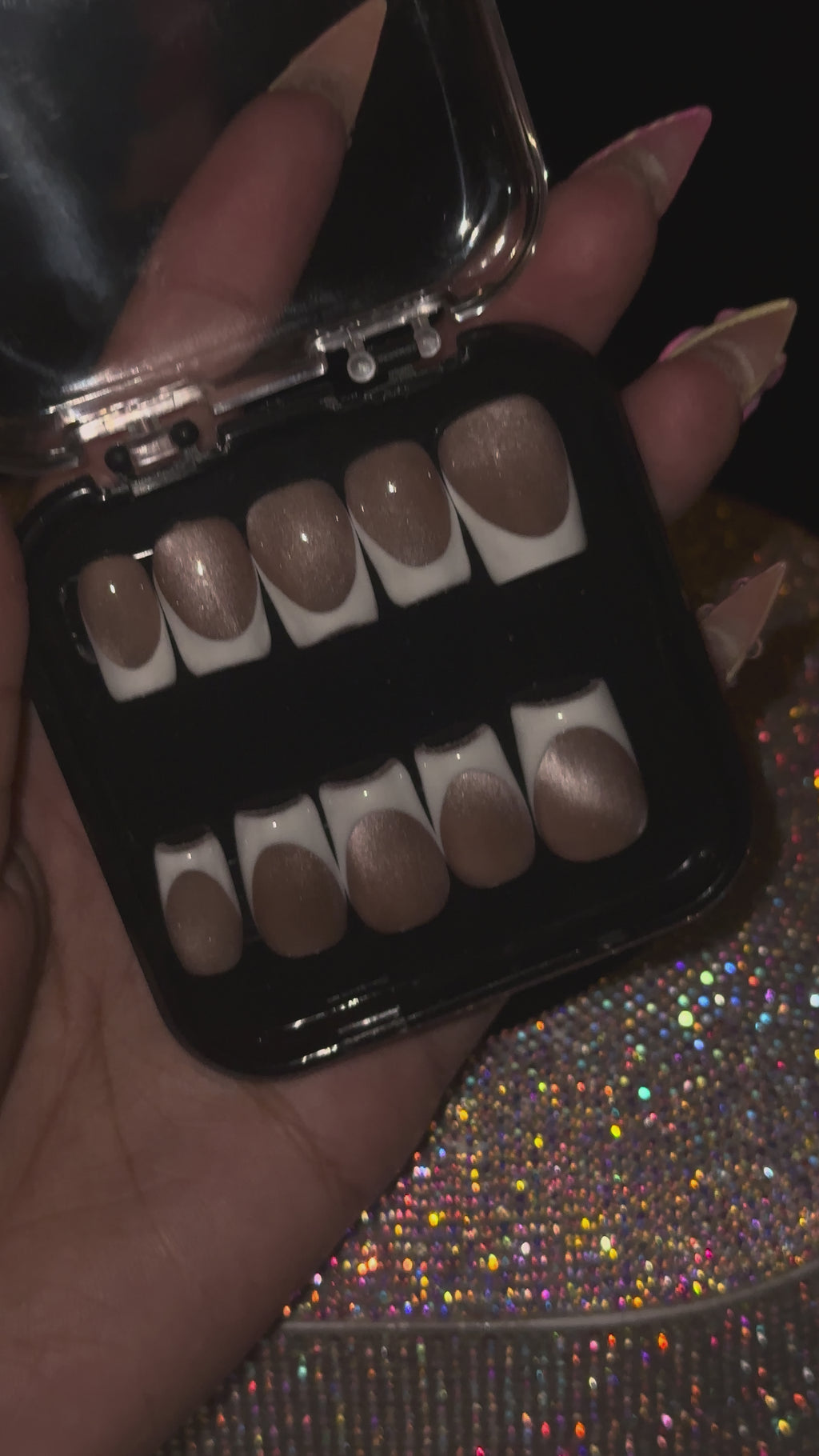 4 Pack Short Custom Acrylic Press On Nails